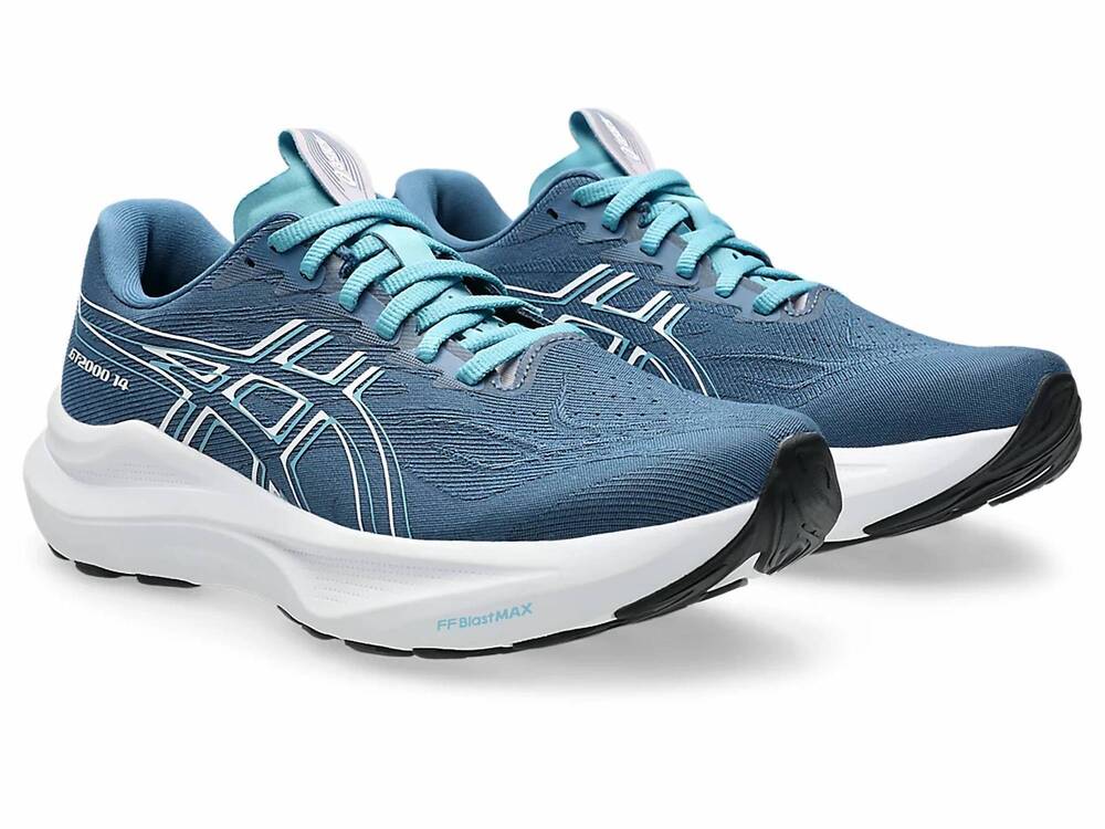NEW ASICS women's gt 2000 14 shoes in winter sea/white